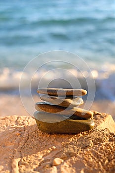 Pebbles on a Beach
