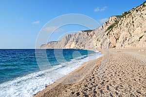 Pebbles Beach and Blue Sea