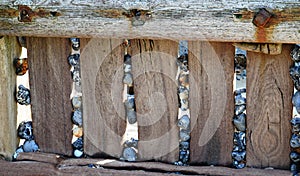 Pebbles, beach, Norfolk, sea defences