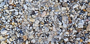 Pebbles beach, stones background