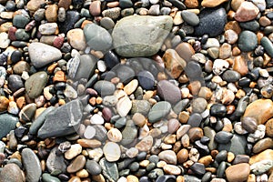 Pebbles on beach