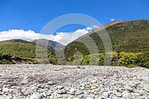 pebbles at lake Wanaka; New Zealand south island