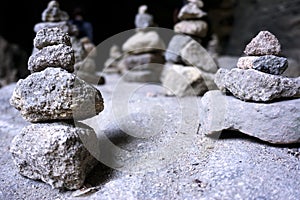 Pebbles in Nymphs` sanctuary