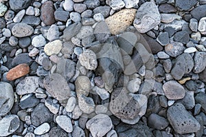 Pebbles and rocks on a beach 2