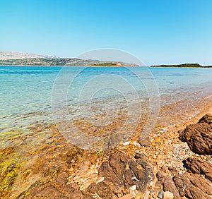 Pebbles and rocks in Capo Coda Cavallo