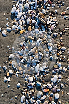 Pebbles by the sea