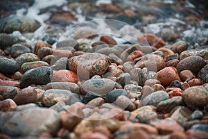 Pebbles at shore