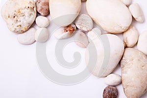 Pebbles stone frame border