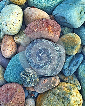 Pebbles Stones beach Colors Stones