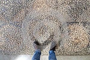 pebblestone ground texture