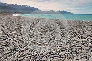 Pebbly beach at Kaikoura