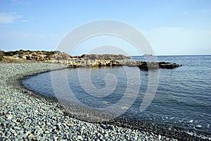 Peble beach in Akamas