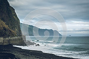 Peble beach in Madeira island