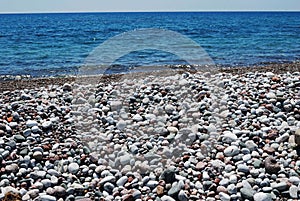 Pebles on beach