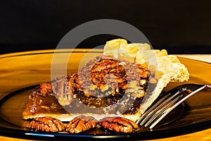 Pecan Pie Closeup