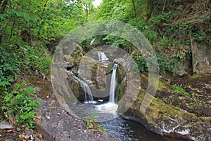 Pecca Falls on Ingleton Waterfalls Trail, North Yorkshire, England