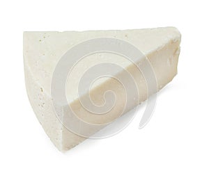 Pecorino Romano cheese isolated