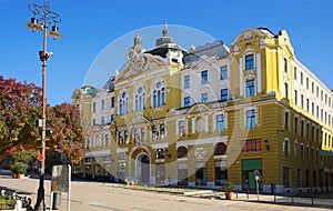 Pecs City Hall in Szechenyi square