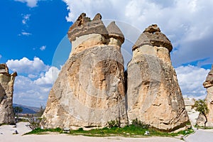 Peculiar rock conformations of Cappadocia