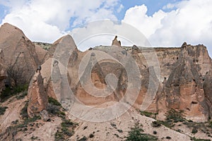 Peculiar rock conformations of Cappadocia