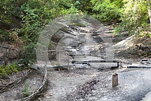 Peculiar small valley with a lot of minuscule mineral springs in