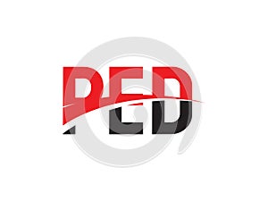 PED Letter Initial Logo Design Vector Illustration