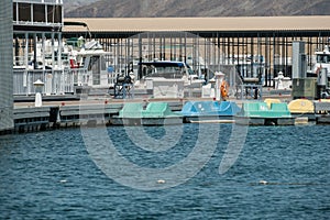 Pedal boats for rent, Lake Mohave