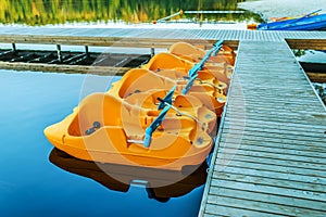 Pedalo or paddle boat