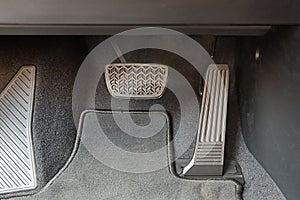 Pedals of a car