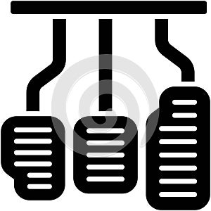 Pedals icon icon, car accident and safety related vector