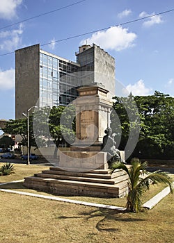 Pedestal of the monument to Tomas Estrada Palma in Havana. Cuba photo