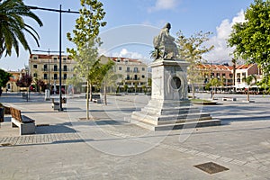 Pedestrian area in Argostoli on the island of Kefalonia in Greece