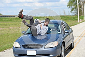 Pedestrian Being Hit By Car