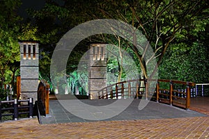 Pedestrian Bridge at Estero Salado, Guayaquil, Ecuador