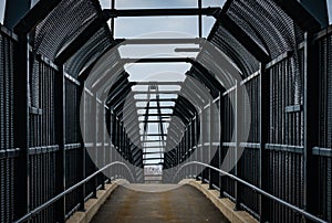 Pedestrian Bridge with Fencing