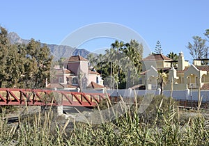 Pedestrian bridge in Marbella litoral