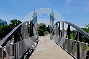 Pedestrian Bridge Over Floodgate photo