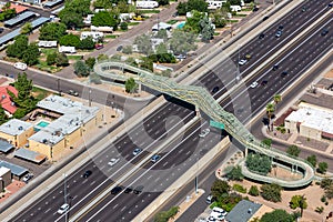 Pedestrian Bridge over Interstate freeway