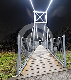 Pedestrian bridge over Lagan, VÃ¤rnamo, Sweden