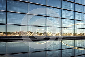 Pedestrian Bridge Reflection