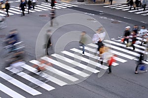 Pedestrian crossing photo