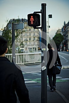 Pedestrian crossing photo