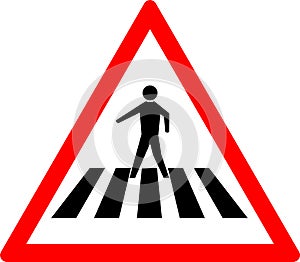 Pedestrian crossing icon.pedestrian crossing sign.