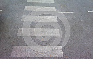 Pedestrian crossing on the playground. Grey Rubber Outdoor Playground