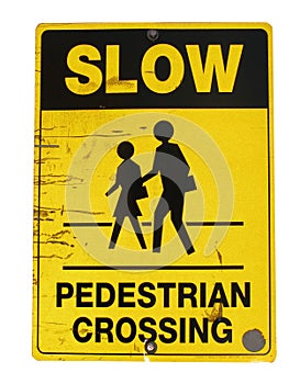 Pedestrian crossing sign