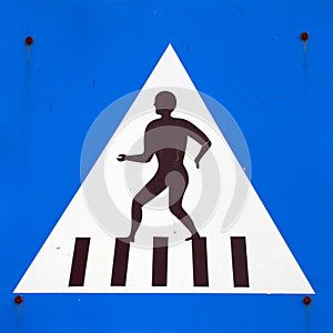 Pedestrian crossing sign