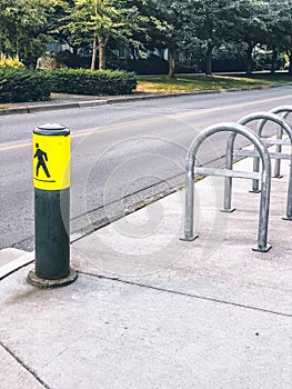 Pedestrian crossing sign