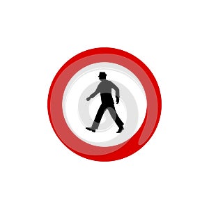 Pedestrian crossing sign