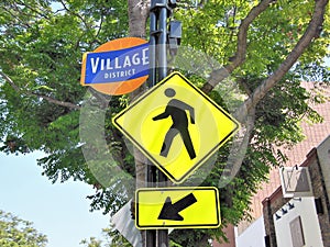 Pedestrian Crossing Signage