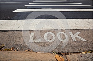 Pedestrian crossing (zebra).